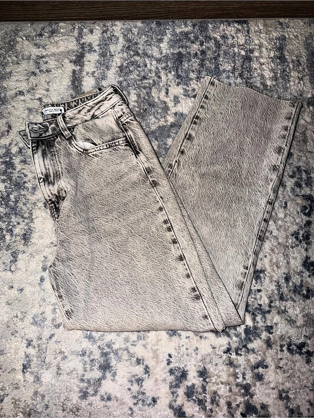 Zara High Rise Wide Leg Jeans
